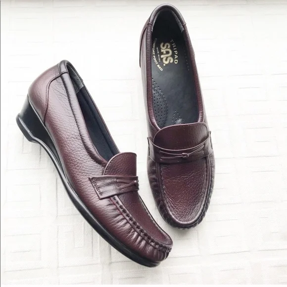 SAS | Shoes | Sas Womes Leather Antique Wine Easier Slip On  display picture 3